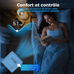HOMCOM Draagbare airconditioner - ABS - 35 x 34,8 x 70 cm - Wit — thumbnail 3