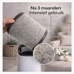 Zenvo Luxe Luchtreiniger met Wifi & App – HEPA 13 Filter – 360 m³/u – Tegen Allergie, Hooikoorts & Huisstofmijt – Air Purifier – Wit — thumbnail 3