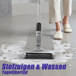 Alles-in-één vloerreiniger – 180W 3-in-1 draadloze stofzuiger, dweil & droogreiniger, elektrische dweil voor meerdere oppervlakken (nat/droog), sproeifunctie en stofzuigfunctie, dubbel tanksysteem, 60 minuten gebruiksduur, gemotoriseerde turbokop — thumbnail 11