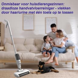 Alles-in-één vloerreiniger – 180W 3-in-1 draadloze stofzuiger, dweil & droogreiniger, elektrische dweil voor meerdere oppervlakken (nat/droog), sproeifunctie en stofzuigfunctie, dubbel tanksysteem, 60 minuten gebruiksduur, gemotoriseerde turbokop — thumbnail 8