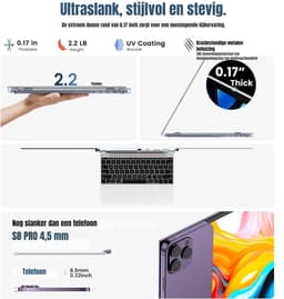 Aurixi® Professionele Portable Monitor Pro 2024 - Full HD - 13” / 17.4” Tri-Screen - Laptop Scherm Uitbreider - Inclusief Beschermhoes en Kabels - Blauw - 35cm x 21cm x 3cm — thumbnail 6