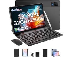DOOGEE U13 VIP - Android Tablet - gaming tablet - 13 inch - met toetsenbord/gamepad/muis- 32GB RAN + 256GB ROM /2TB - 11000mAh - vier speakers -13MP + 5MP camera - octa core - 2.4G+5G Wifi - Bluetooth 5.0 - Face ID