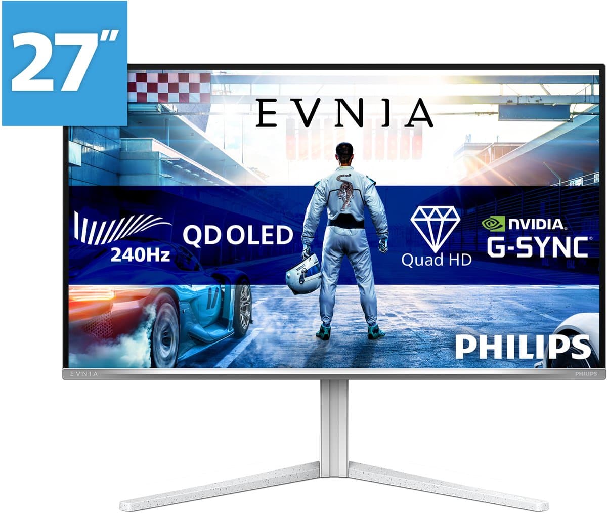Philips Evnia 6000 27M2N6501L - QHD OLED Gaming Monitor - 240hz - HDMI 2.1 - G-Sync Compatible - 27 inch — afbeelding 1