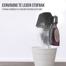 AG3300 Stofzuiger Zonder Zak - Stofzuigers - Vacuum Cleaner Zakloos - Geschikt Voor Dierenharen - Sterke Zuigkracht - HEPA Filter - Compact, Licht & Krachtig - Gemakkelijk Schoon Te Maken -Beige/Bruin — thumbnail 9