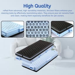 2 Stuks Actieve HEPA Filter Set geschikt voor Miele GN Hyclean 3D/S8340/AH50/C1/C2/C3/S6/S8 - Vervangbaar - Stofzuiger onderdelen — thumbnail 5