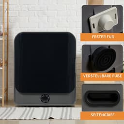 Afzuigdroger - Roestvrijstalen droger - 3 kg - daadwerkelijk maximaal 4,5 kg - 830 W - meervoudige filtering - 5 programma's - oververhittingsbeveiliging - wandmodel — thumbnail 9