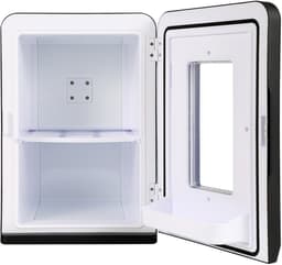 Mini koelkast - 15L Minibar - Koel & warm - AC/DC 230V/12V - Draagbare Mini Autokoelkast - Voor Auto, Kantoor, Camping & Thuis Eten, Drinken - Zwarte — thumbnail 6