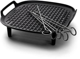 Philips Grill Set Airfryer Accessoire - HD9959/00 - Geschikt voor Philips - Grillplaat met 6 spiesen — thumbnail 1