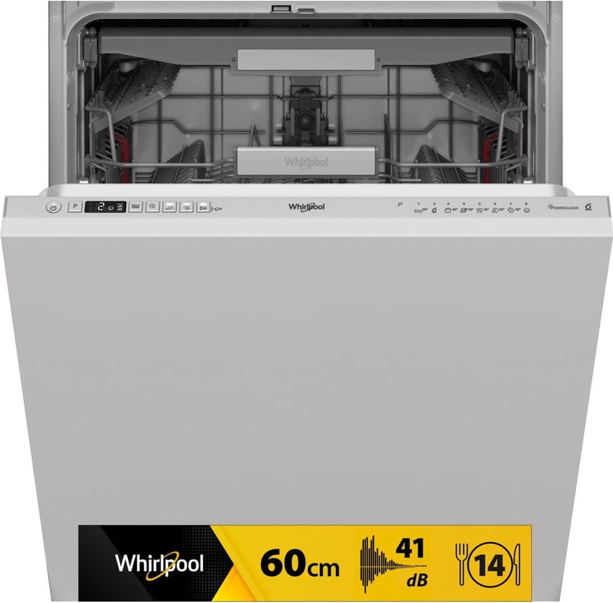 Whirlpool W0I D741A S - Volledig integreerbare Inbouwvaatwasser - Auto deur opening — afbeelding 1