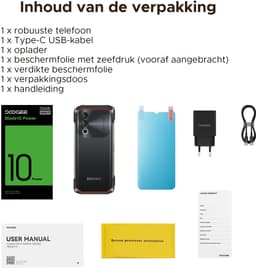 DOOGEE Blade 10 Power 4G - Robuuste Smartphone - Robuuste Telefoon - 24 GB RAM + 256 GB ROM/2TB TF - 10300 mAh/18 W - Android 16 - NFC - GPS - Face ID - IP68 - Zwart — thumbnail 3