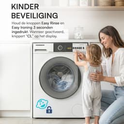 Heinner HWM-VT2914INVB+++ Wasmachine 9 kg – 15 Programma’s Met Anti-Kreukfunctie – Eco Logic & Balance Control-systeem – LED Display – 1400 tpm – Wit – 5 Jaar Garantie — thumbnail 8