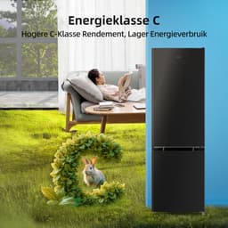 CHiQ CBM260LC - Koel-vriescombinatie - 262 Liter - 38 dB - Donker RVS - Low Frost - 12 jaar garantie op compressor — thumbnail 8