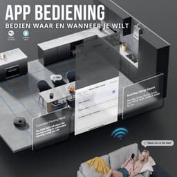 Teendow D65S MAX Robotstofzuiger met Dweilfunctie + Leegstation – 6000 Pa – LiDAR Laser Navigatie – tot 70 dagen automatisch legen – 220 min – App (Tuya) + Alexa/Google – Zwart — thumbnail 7
