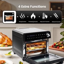 Studio Lyma Mini oven - Airfryer XXL - 14 liter - 1800 Watt - 11 programma's - Inclusief draaispit - — thumbnail 7