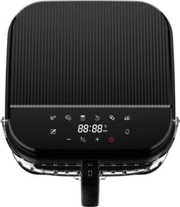 Turbotronic AFG5 Airfryer XXL met glazen bak- BPA & PFAS Vrij - 5.5L - Heteluchtfriteuse - Dual Heating - 40ºC tot 200ºC - 8 Kookprogramma's - Zwart — thumbnail 8
