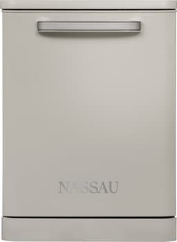 Nassau RVW6000BEI – AUTODOOR - Label D - 43DB! - RVS sproeiarm - Retro Beige Vaatwasser – Handgreep - Vrijstaand – Beige/Creme- 5 jaar garantie - — thumbnail 1