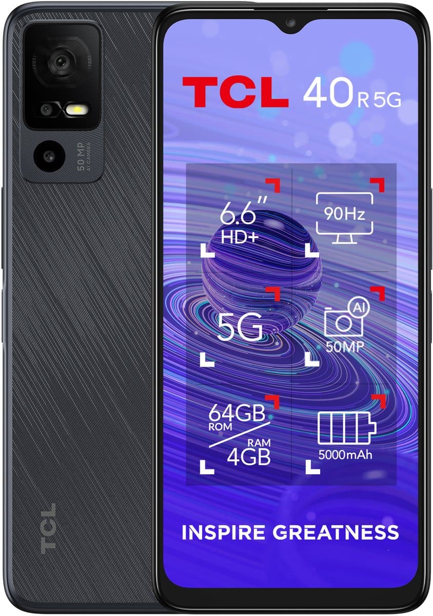 Smartphone TCL 6,6" Octa Core 4 GB RAM 64 GB Zwart — afbeelding 1