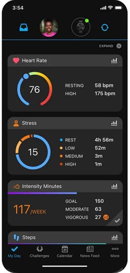 Garmin vivomove Trend - Smartwatch dames - 40mm- Mist Grey — thumbnail 8