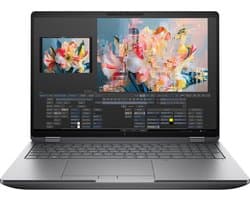 "HP ZBook Fury G1i 16 Intel Core Ultra 7 255HX Mobiel werkstation 40,6 cm (16"") WUXGA 16 GB DDR5-SDRAM 512 GB SSD NVIDIA RTX PRO 1000 Blackwell Wi-Fi 7 (802.11be) Windows 11 Pro AI Workstation, AI PC Zilver"