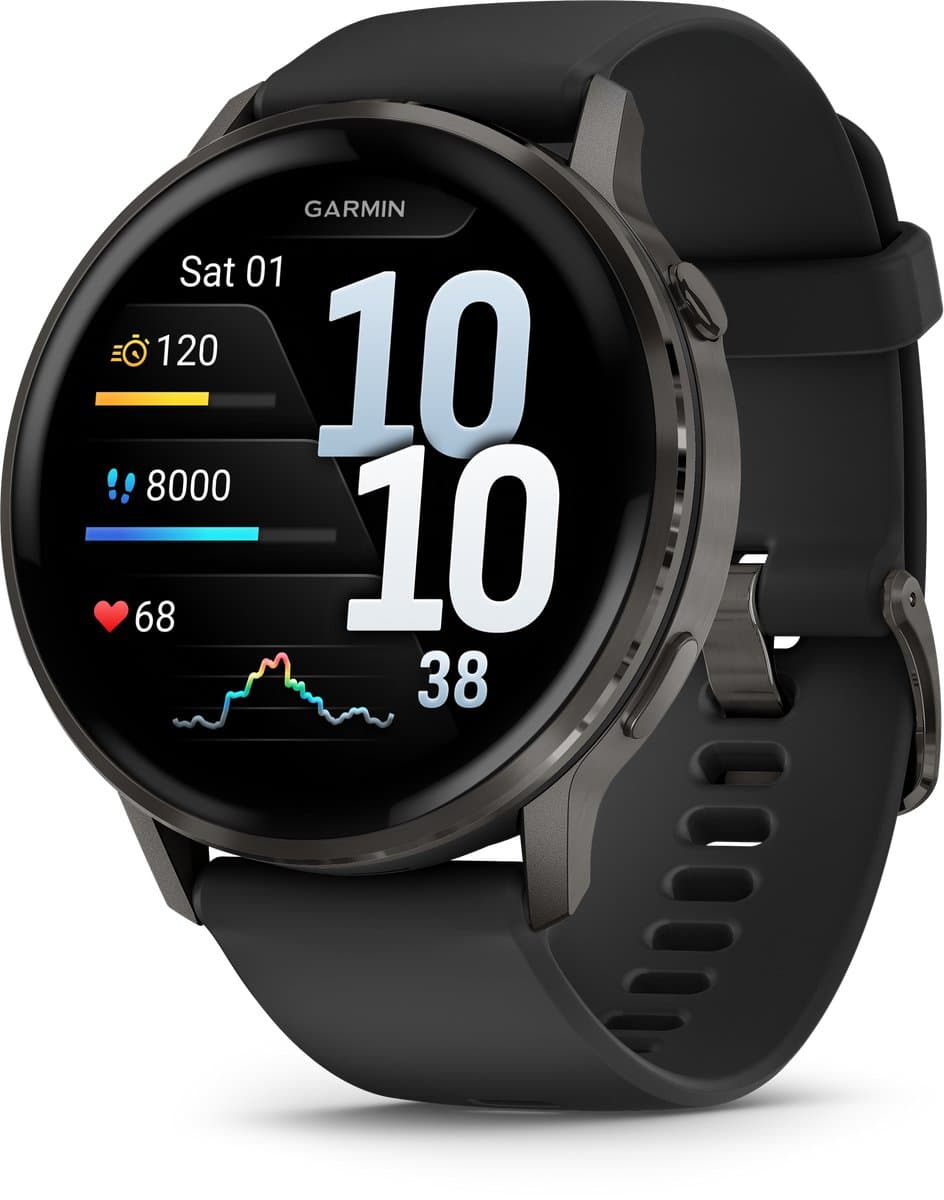 Garmin Venu 4 - Multisport smartwach - 45 mm - AMOLED - Slate Grijs/Zwart — afbeelding 1