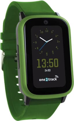 One2track Connect UP groen | GPS horloge voor kinderen | Bekijk de locatie van je kind. Stel veilige zones in. En videobellen met de leukste smartwatch voor kinderen — thumbnail 1