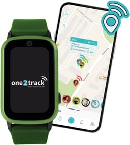 One2track Connect UP groen | GPS horloge voor kinderen | Bekijk de locatie van je kind. Stel veilige zones in. En videobellen met de leukste smartwatch voor kinderen — thumbnail 5