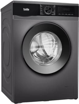 Bella BWA9014.1G - Wasmachine - 9KG - Energielabel A - Stoomfunctie - 1400 toeren - 16 programma's - Donkergrijs — thumbnail 5