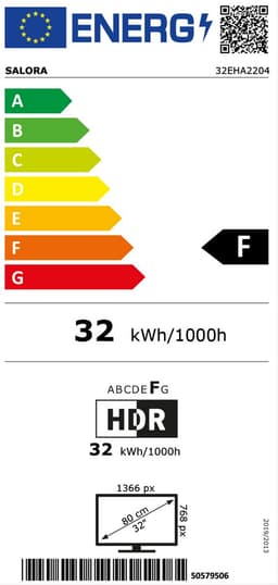 Salora 32EHA2204 - 32 inch - Full HD LED - 2020 — thumbnail 2