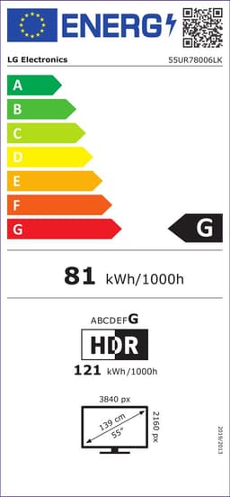 LG 55UR78006LK - 55 inch - 4K LED - Smart TV — thumbnail 2