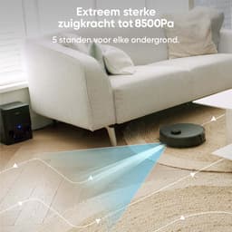 Airson X2 Ultra Clean - Robotstofzuiger met Dweilfunctie - Mobiele Applicatie - Automatisch Leegstation - LiDAR Navigatie - Geschikt Voor Huisdierharen — thumbnail 5