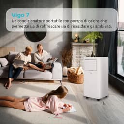 Draagbare Airconditioner 7000 BTU met Warmtepomp en Luchtontvochtiger - Hoogwaardige Koeling en Verwarming — thumbnail 4