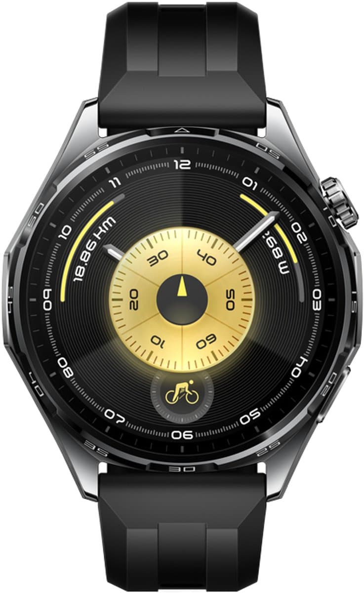 Huawei WATCH GT 6 46mm Zwart | 21-Daagse Batterijduur - Nauwkeurige GPS- en Hartslagmeting - Innovatieve Pro-niveau Fietstracking – Analyse van Emotioneel Welzijn - Compatibel met iOS & Android — afbeelding 1