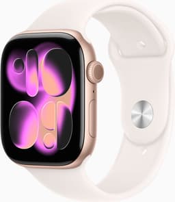 Apple Watch 11 - Wifi - 42mm - Rose Goudkleurig Aluminium Case with Light Blush Sport Band - S/M — thumbnail 1