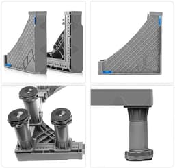 VanDijck Wasmachine Verhoger - 12 Poten - Verstelbaar 45-75 cm - Max 500 kg — thumbnail 7
