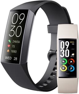 Siltcon® Activity Tracker Pro – Stappenteller Horloge - Hartslagmeter – Bloeddrukmeter - Slaapmonitor - Saturatiemeter – Sporthorloge – Smartwatch Dames, Heren & Kinderen - Universeel - RVS - Elke pols - Incl. 2 Bandjes — thumbnail 1
