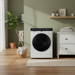 Inventum VWM1010W - Wasmachine - 10kg - 14 programma's - 1400 toeren - Energieklasse A-30% - Steam Clean - Stil: 72 dB - Wit/Zwart — thumbnail 3