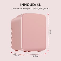 Skincare Fridge 4L - Organizer - Make up Koelkast - Beauty Fridge - Roze — thumbnail 4