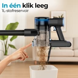 Sanovy Turbo Flex X28 Steelstofzuiger Draadloos - Zonder Zak - Op Accu - 350W - 28Kpa - Met Opzetstukken - Draadloze Stofzuiger Zonder Zak — thumbnail 8