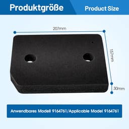 2 stuks - Droogfilters Geschikt voor Miele T1 -drogerfilter 9164761-Reserveonderdeel-sponsfilter vervangende accessoires-207 x 157 x 30 mm wasdroger sokkelfilter — thumbnail 2