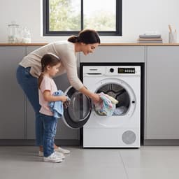 Heinner HHPD-V9T2KA++ Warmtepompdroger 9 kg – 15 Droogprogramma’s – Digitaal Display – Anti-kreukfunctie – Startuitstel – Omkeerbare Deur – Wit – 5 Jaar Garantie — thumbnail 4