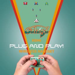 Galaga - TV plug & play - wireless controller - retro gaming — thumbnail 4