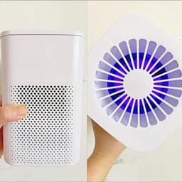 BolFlow® Luchtreiniger - HEPA - USB - Air purifier - Koolstoffilter - Ionisator - Stil & Compact - Voor Kantoor, Auto, Thuis - Wit — thumbnail 15
