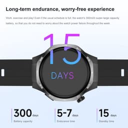 Knobbout 1.53" Stijlvolle Sport Smartwatch – NFC- Kompas, Hoogtemeter, Barometer-Bluetooth Bellen - Draadloos Opladen - hartslag, bloeddruk, zuurstofgehalte (SpO₂) - AI Assistent - medicatie innemen alert - Zwart Leren + Siliconen Band — thumbnail 17