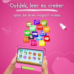 CosmoToys® Kids Tablet - Kindertablet - Tablet Kinderen - Vanaf 3 Jaar - Speelgoed voor in de Auto & Onderweg - 7 Inch - Android 11 - Ouderlijk Toezicht - 3500 mAh - Roze — thumbnail 5