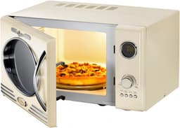 Melissa Vrijstaande Solo-Magnetron met Grill - 23 liter - 800W - Retro - 16330128 - Crème Wit — thumbnail 6