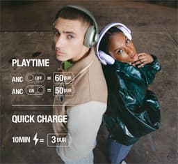 Fresh 'n Rebel Clam Ace – Draadloze Bluetooth Koptelefoon met Active Noise Cancelling - 60 uur Speeltijd - Met volume wiel - Ice Grey — thumbnail 5