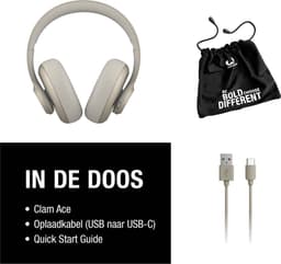 Fresh 'n Rebel Clam Ace – Draadloze Bluetooth Koptelefoon met Active Noise Cancelling - 60 uur Speeltijd - Met volume wiel - Silky Sand — thumbnail 10
