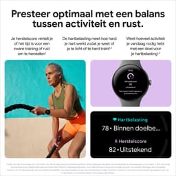 Google Pixel Watch 3 - Smartwatch - 45mm - Grijsgroen/Grijsgroen — thumbnail 12