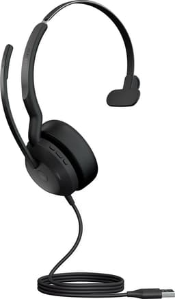 Jabra Evolve2 50 Headset Bedraad Hoofdband Kantoor/callcenter USB Type-A Zwart — thumbnail 3