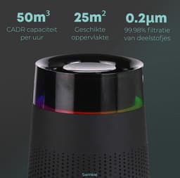 Swinkle Aurora Luchtreiniger - Air Purifier met LED Verlichting en HEPA Filter — thumbnail 3